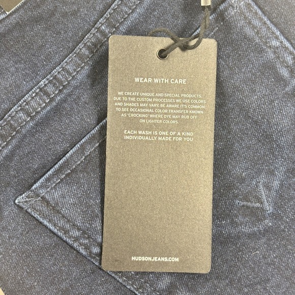 Hudson Los Angeles Mid Rise Straight Leg Stretch Denim Jeans Women Size 6 - Picture 12 of 13